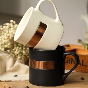 Ceramic Mugs with Custom Copper Plate at Low MOQ Service