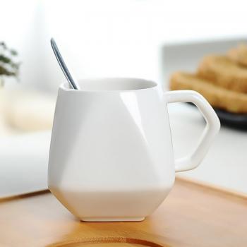 Diamond Shape Ceramic Mugs