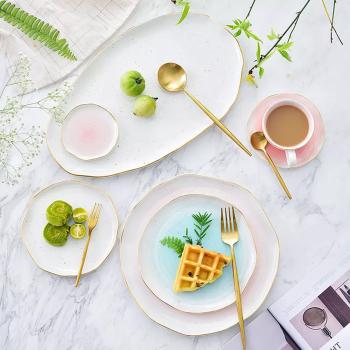 Fancy Watercolor Ceramic Dinnerware Set