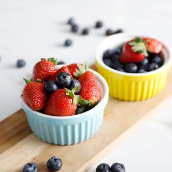 Porcelain Souffle Dishes, Ramekins