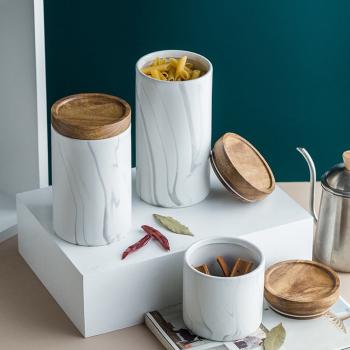 Porcelain Food Storage Jar for Tea, Coffee Bean, Spice, Sugar